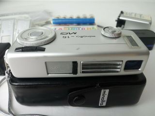 Vintage Minolta - 16 Mg Subminiature Camera W/case.  Not