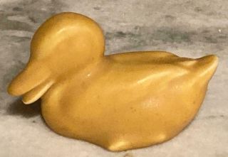 Antique 1929 Rookwood Pottery Yellow Duck Figurine Paperweight Figurine 6064