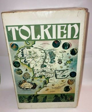 Vintage Jrr Tolkien Lord Of The Rings Trilogy 1975 Paperback Book Box Set