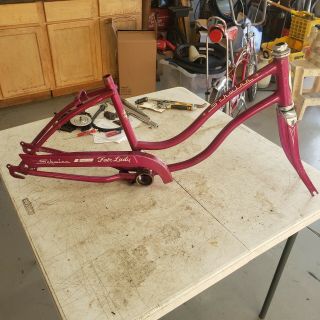 1967 Schwinn Stingray Fair Lady Violet Bicycle Frame Forks Chainguard L$$k