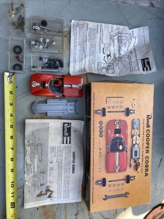 Vintage Revell Cooper Cobra 1/32 Model Car Race Kit Parts -