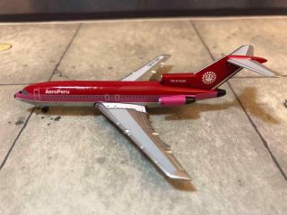 Aeroclassics AeroPeru 727 - 100,  1980 ' s Red/Orange color,  OB - R - 1081 2