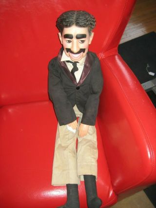 Vintage Eegee Co.  Groucho Marx Ventriloquist Dummy Pull String Puppet 30 "
