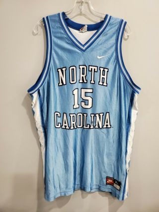 Vintage 90s Nike North Carolina Tar Heels Vince Carter 15 Jersey Mens Xl L Unc