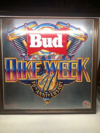 Limited 1991 Harley - Davidson Daytona Beach Bike Week Mirror Robison Hd 27”x27”