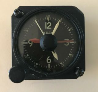 Vintage Wittnauer 8 Day Aircraft Clock Type A - Iiet