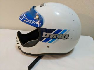 80s White Ul Dyno Design Helmet Old School Bmx Racing Freestyle Bicycle Bike Gt