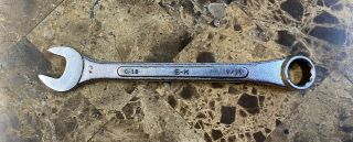 Vintage S - K Sk Tools C - 18 Forged Alloy 9/16 " Combination 12 Point Sae Wrench Usa