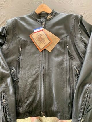 Harley - Davidson Leather Jacket " Willie G " Edition Made In The Usa.  Size L