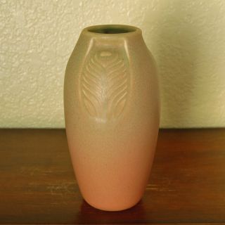 Stunning Antique Rookwood Arts & Crafts Vase " Xxi " 1921 2402 Matte Dusty Rose