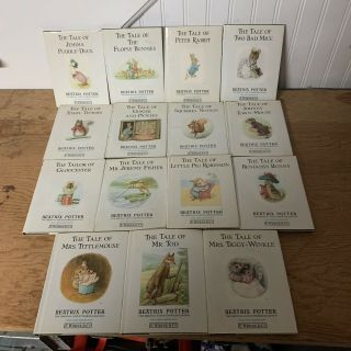 The Peter Rabbit Library 16 Book Set,  Beatrix Potter 1987 Vintage