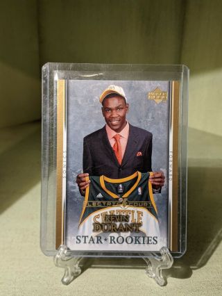 Kevin Durant 2007 - 08 Upper Deck Ud 234 Star Rookies Rc Electric Court Gold
