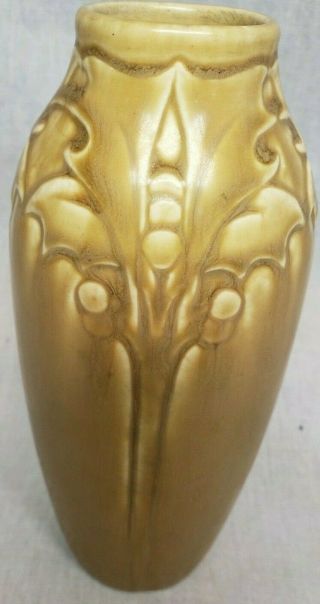 Old Antique Rookwood Pottery 1920 ' s Vase Oak leaf Design 7 