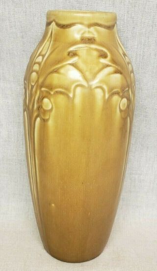 Old Antique Rookwood Pottery 1920 ' s Vase Oak leaf Design 7 