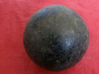 Antique Civil War Period Solid Iron Cannon Ball 9lbs