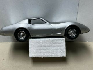 Vintage 1975 Chevrolet Corvette Gm Dealer Promo Car In Silver