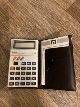 Vintage Casio Ml - 833 Musical Calculator - Difficult To Find