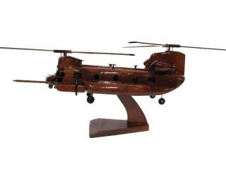 MH - 47 MH - 47E MH - 47G 160th Night Stalkers Soar Chinook Helicopter Wood Model 2