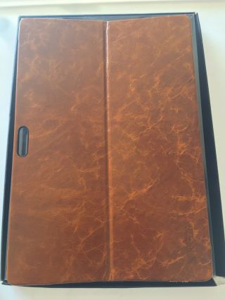 Icarer Surface Pro 4 Oil Wax Vintage Leather Back Cover Case