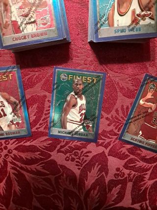 1995 - 96 Topps Finest Series 2 complete Set Michael Jordan Pippen Magic 141 - 252 2