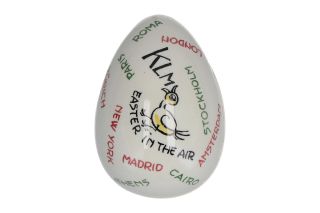 Klm Easter In The Air Vintage Pottery Egg Goedewaagen Gouda