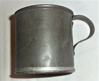 Antique Railroad Or Civil War Tin Cup