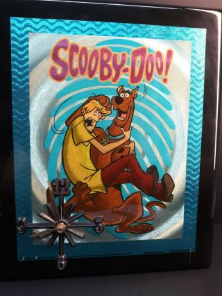 Vintage 1999 Scooby Doo & Shaggy Wall Clock Manifestations Magic Effects Plaque