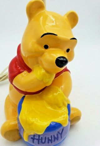 Vintage Classic Winnie The Pooh Honey Pot Ceramic Nursery Lamp