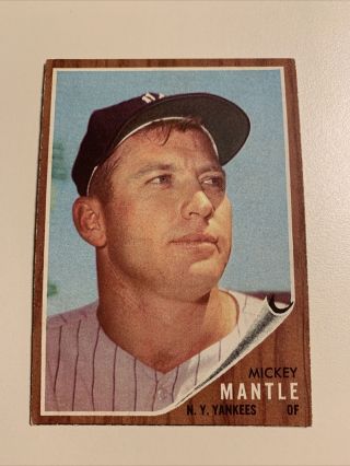 Mickey Mantle 1962 Topps 200 York Yankees Baseball Card