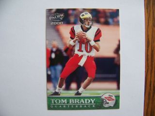 2000 Pacific Tom Brady 403 Rookie Card - Patriots