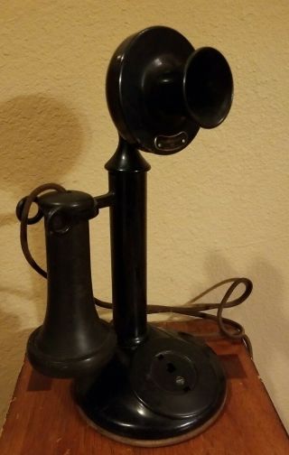 Antique 1913 American Bell Telephone Co 323 Candlestick Telephone