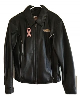 Women’s 100 Year Anniversary Harley Davidson Leather Jacket Size: Large