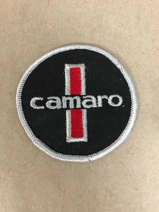 Vtg Chevrolet Camaro Embroidered Sew On Patch 3” Auto Racing Badge Ss Hot Rod