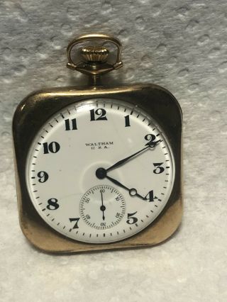 Antique 1920’s American Waltham Pocket Watch 23751479 15 Jewels Runs