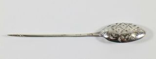 Georgian Sterling Silver Mote Spoon Pierced Tea 3 Antique 18th Century 3