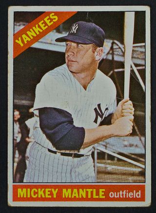 Mickey Mantle 1965 Topps Mlb Trading Card 50 Yankees
