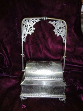 Antique - Victorian - Wilcox Silver Plate Co - Jewelry Box - Casket