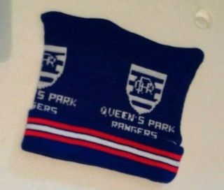 Queens Park Rangers Qpr Vintage 1980s Knitted Ski Hat - Postfree To Uk