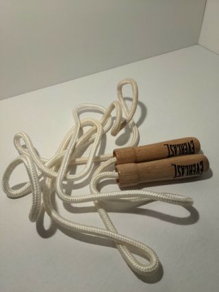 Vintage Everlast Jump Rope With Wooden Handles.