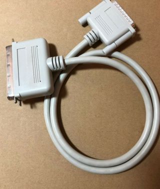 Used/vintage 30 - Inch Scsi Cable.  With Macintosh Computer.