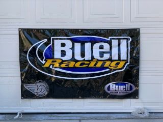 Authentic Buell Racing Banner 3 Feet By 5 Feet From Factory Race Team