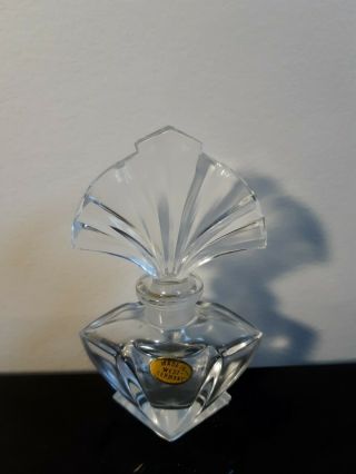 Vintage Glass Crystal Clear Perfume Bottle West Germany