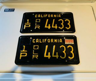 1960’s California Dealer License Plates