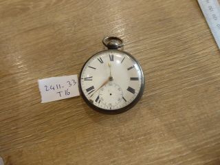 WHITECHAPEL ANTIQUE W&A CHRISTY SILVER FUSEE VERGE POCKET WATCH.  LONDON 1822 3