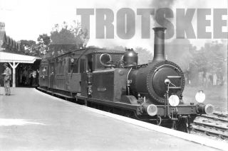 Glass Negative Sr Southern Railways Steam Loco W3 Bembridge Isle Of Wight 1931