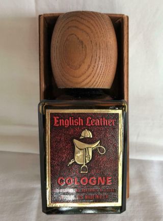 Vintage English Leather Cologne 8 Fl Oz Splash Bottle For Men Scent Box