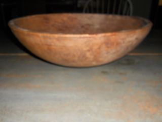 Early Antique Primitive Very Large Wood Wooden Bowl