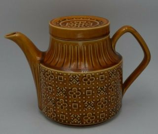 Vintage Sadler England Teapot Brown Flat Top