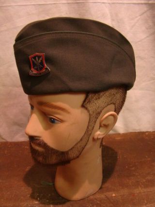Ww2 Vintage Us Military Womens Overseas Green Garrison Cap Support Defend Pin