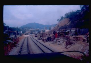 35mm Slide - Hong Kong Kowloon - Canton Railway Upgrade (q)